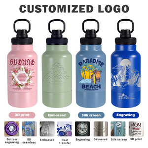 35Oz đi bộ đường dài cắm trại ngoài trời cách nhiệt Dog Travel Vacuum <span class=keywords><strong>Flask</strong></span> với có thể tháo rời Bát xách tay pet chai nước Dispenser 2 trong 1 - Product Image 5