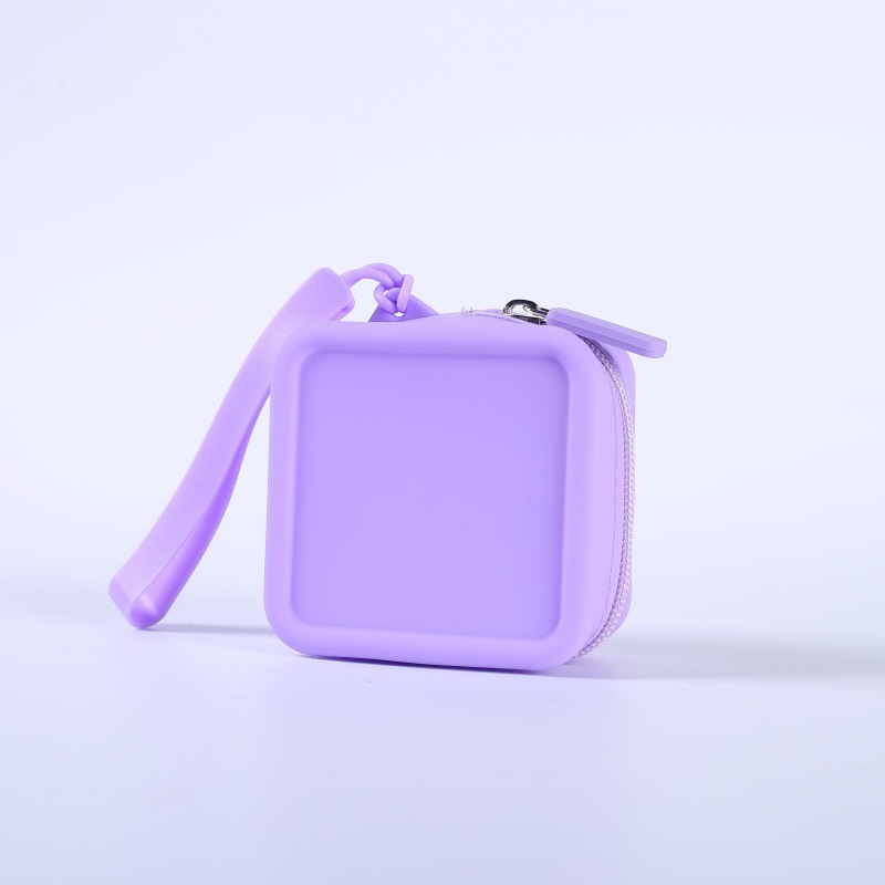 Purple (no. 73 silicone small square bag 82*82*5)
