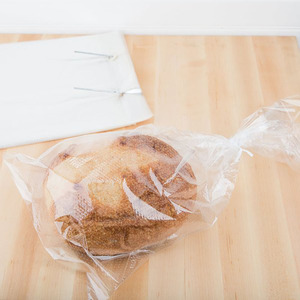 定制标志印刷LDPE微穿孔透明塑料包装小门面包袋PP侧扣板食品面包面包袋 - Product Image 3