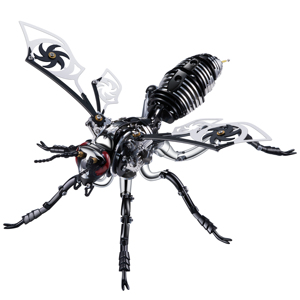 Metal makineleri 3D bulmaca Wasp DIY oyuncak modeli zanaat dekorasyon el yapımı montaj Wasp modeli ekran hediye yetişkin 3D bulmaca hediye - Product Image 3