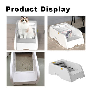 Factory Direct Sale Simple Use High-walled Extra Large High-sided Low Entrance Litter Box for Cat - Product Image 6