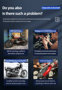 Moto tarayıcı Diag M100 OBD sürüm evrensel motosiklet teşhis aracı çift sistem analizörü pil test cihazı için kamyon - Product Image 3