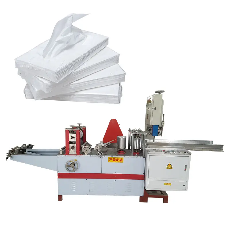 Máquina de impresión de servilletas de papel 40x40 Máquina de fabricación de papel tisú de servilletas cuadradas completamente automática