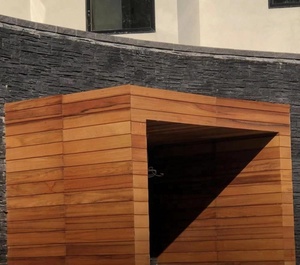 In vero legno fecade Naturale UV Oliato teak rivestimento della parete - Product Image 5