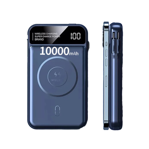 Portable 10000 MAH Magnetic Suction Charging Treasure Belt LED Display Screen Type-<strong>C</strong> <strong>Input</strong>/<strong>Output</strong> Wireless Charging With Cable - Product Image 1