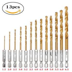 Công Nghiệp HSS Công Nghiệp Thay Đổi Nhanh Chóng Hex Shank Khoan Bit Titan Xoắn Khoan Bit Cho Gỗ Nhựa Kim Loại-Cao Cấp M-35 - Product Image 2