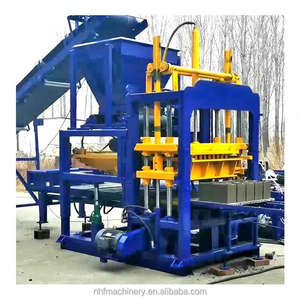 Macchina per la Produzione di Blocchi di Cemento Cavi 440V, Macchinario Edile ad Alta Capacità <span class=keywords><strong>QT4</strong></span>-15S, Macchina Automatica per la Produzione di Blocchi - Product Image 3