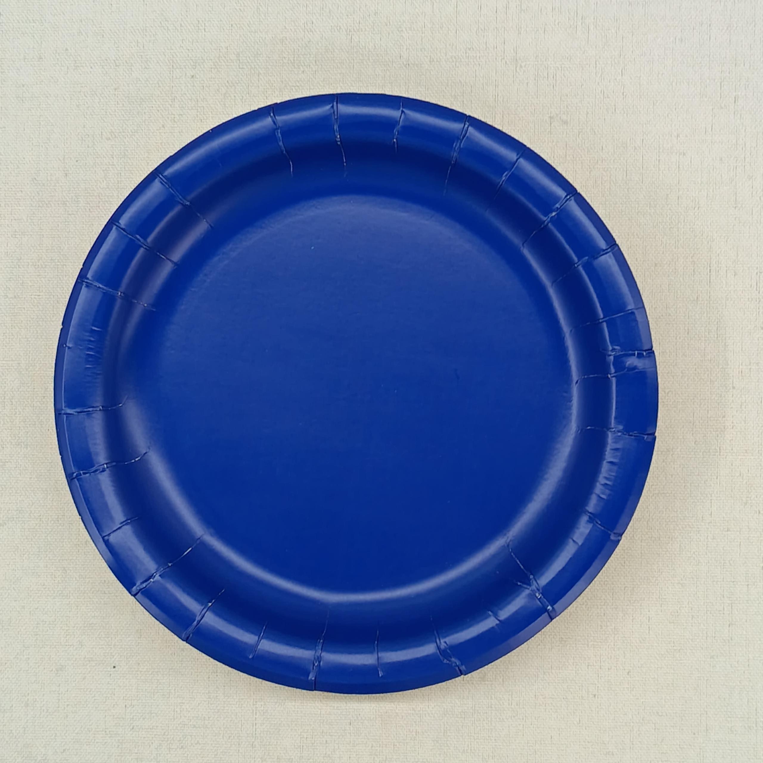 blue 7inch plate*10pcs