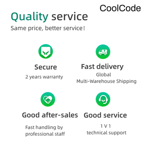 COOLCODE Q300 Series Lector de código Qr Escáner de código de barras con cable integrado de alta velocidad Escáner Cifrado USB
