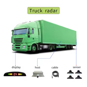 Sensor de Radar de marcha atrás IP67 a prueba de agua, pantalla LED de 24V, rango de detección de 5M para camión de parque, carretilla elevadora, remolque, Ayuda de marcha atrás de coche - Product Image 4
