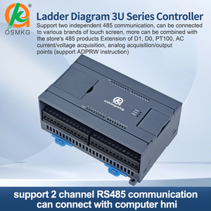 Oshangming 16 dijital giriş 16 transistör çıkışı PLC 8 darbe Servo step Motor için RS485 RS232 ile Analog Modbus Rtu