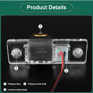 AHD 1080P 170 ° balık gözü Lens araba dikiz ters geri görüş kamerası için Volkswagen VW Jetta Bora Polo Golf MK4 A4 MK5 A5 Golf 4 5