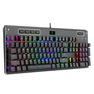 Hot Sell 104 Keys <strong>Programmable</strong> RGB Backlight USB Wired <strong>Mechanical</strong> Gaming <strong>Keyboard</strong> for Gamer Desktop PC Computer - Product Image 1