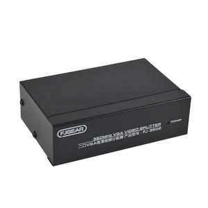 Fjgear Video Graphics Array HD Splitter 2 puertos VGA 350MHZ divisor de Video 1 entrada 2 salida plug and play, 1 unidad