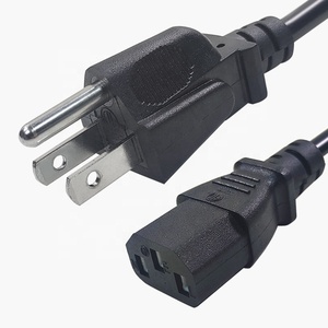 5 Ft Standard Computer Power <strong>Cord</strong> (NEMA 5-15P to IEC 320 C13) - <strong>18</strong> <strong>AWG</strong> Replacement AC Power Cable for PC or Monitor 125V 10A - Product Image 2