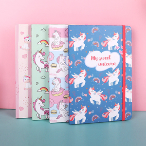 Omet stampa personalizzata spirale Anime diari Cute Note Bookes Squishies Agenda quaderno estetico unicorno rosa personalizzato - Product Image 3