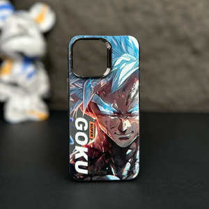 OEM özel baskı TPU PC sert kapak Anime karikatür cep telefonu kılıfı iPhone 16 için pro max 15 14 13 12 11 lazer kabuk korumak