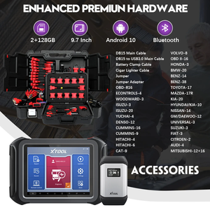 2023 XTOOL D9 HD OBD2 Scanner 12V Auto e 24V autocarro pesante tutti i sistemi strumenti di diagnostica ECU programmazione chiave automatica 45 + Reset - Product Image 2