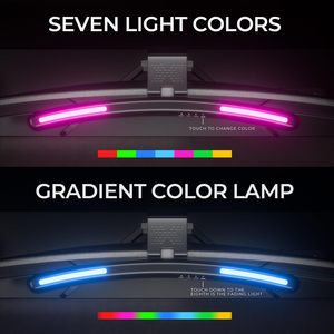 Curved Monitor Light Bar with RGB Backlight Computer Screen <strong>Lamp</strong> Dual Light Source with Touch Control <strong>Timed</strong> Gaming Accessory - Product Image 3