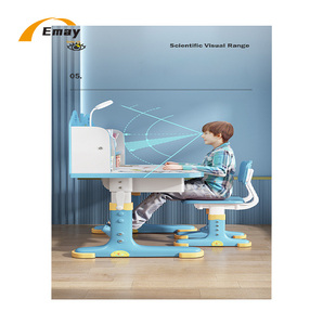 El marş ayarlanabilir çocuk ilkokul öğrencileri çalışma karikatür desen PP masa ve sandalye seti - Product Image 4