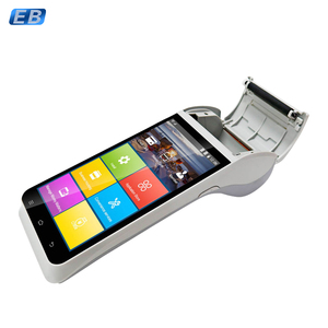Dispositivo POS Android compacto POS de mano con pantalla de 5,5 pulgadas, cámaras duales, procesador de cuatro núcleos NFC, impresión térmica MPOS - Product Image 4