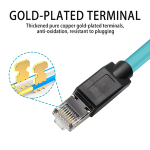 Liansu Linksup-cable Ethernet industrial, conector de transmisión de datos de señal de línea de conexión de cámara IP67, M12 a RJ45 X - Product Image 5