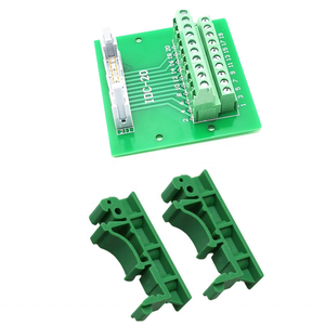 Maleに20P IDC20P Terminal Block Breakout Board Adapter PLC Relay Terminals DIN Rail Mounted - Product Image 2