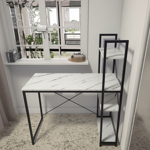 Mesa de suministro de fábrica Escritorio de computadora con estantería para estudiar y leer para uso de oficina - Product Image 3