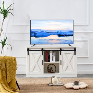DB dekoratif ahşap TV/depolama dolabı için iki sürgülü ahır kapıları yatak odası oturma ahşap el sanatları ahşap kutular duvar işaretleri - Product Image 1