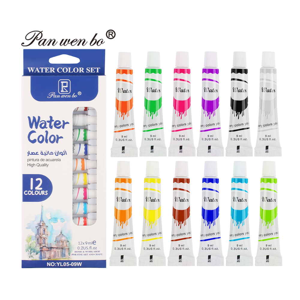 Peinture aquarelle 12 couleurs