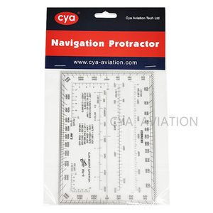 6*4 אינץ מד זוית עם כריך קו הדפסות מד זווית מכויל בשני מעלות ומיל, מטרים וחצרות - Product Image 2