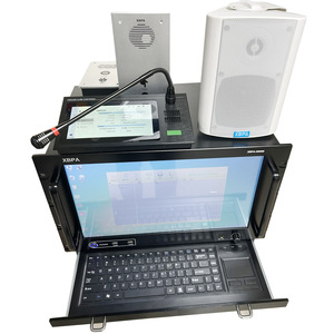 All-Digital Professional IP PA Audio-und Videosystem Terminal Leistungs verstärker Lautsprecher mikrofon unterstützt 4G/WIFI/IP-Netzwerk.