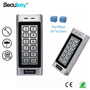 Zutrittskontrollsystem mit Dual-Relay-Tastatur, 12 ~ 28 V AC/DC 125 GHz Näherung EM-Karten-Zutrittskontrolle für 2 Türen - Product Image 2