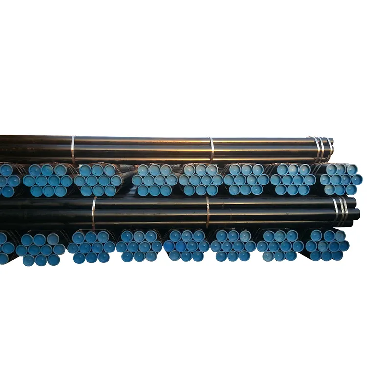 China fornecedor ASTM A53 API 5L aço sem costura tubo redondo preto sem costura aço carbono tubo