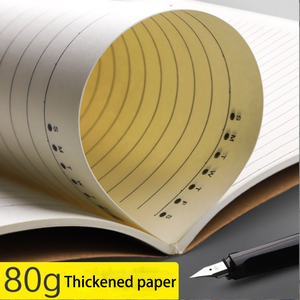 Taccuino personalizzato con stampa di quaderni in carta Kraft riciclata formato <span class=keywords><strong>A4</strong></span> con copertina morbida - Product Image 6