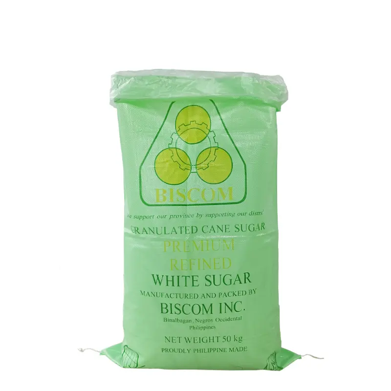 China fabricante de saco de areia de polipropileno saco tecido PP com forro de PE para embalagem de farinha de trigo e açúcar 50kg