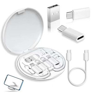 仓库销售数据线转换头便携式储物盒，多类型充电线转换器USB C型适配器储物盒 - Product Image 6