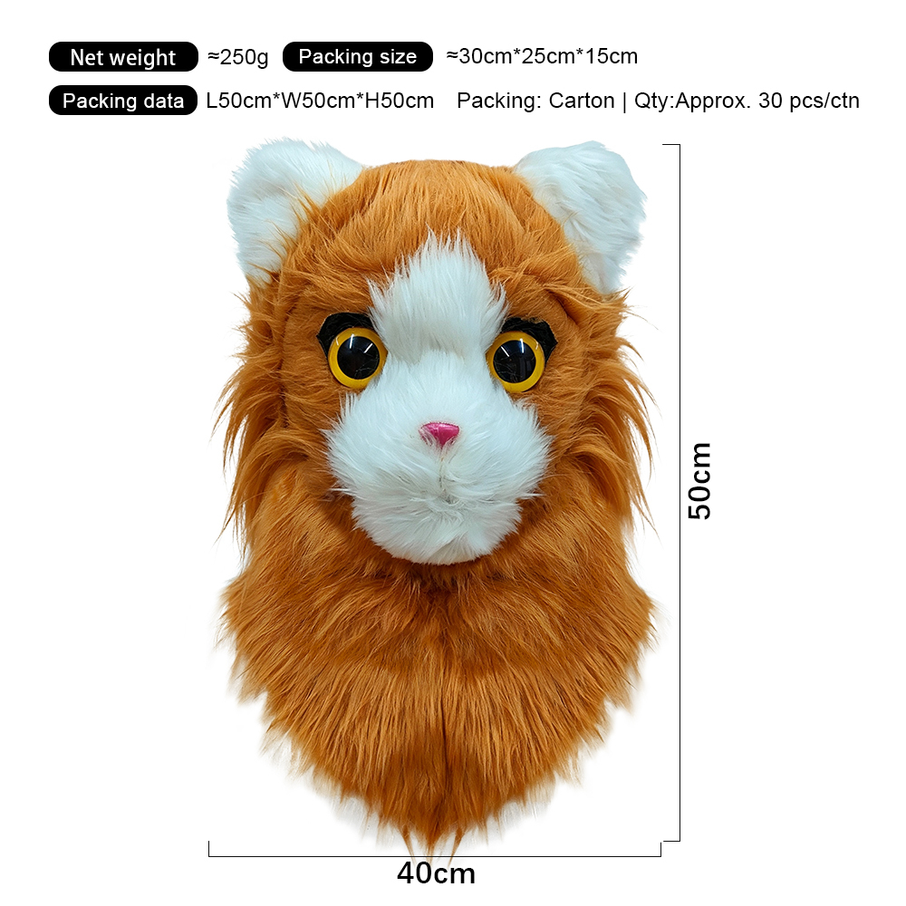 Yellow White Open Mouth Cat