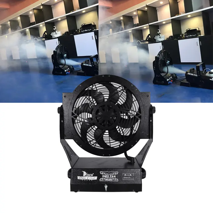 Disco sân khấu Lớn Fan DMX điều khiển cho khói máy và khói mù máy điều khiển không dây quạt gió