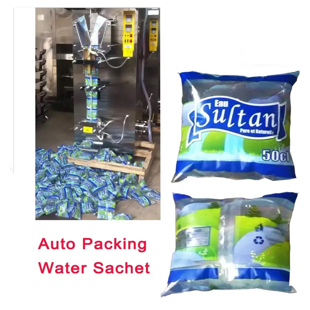 Rolo de filme plástico para saquinho de água gelada, preço de fábrica por atacado, embalagem de plástico LDPE de 500ml, saquinho de leite e água, rolo de embalagem