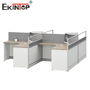 Ekintop Modern Kantoormeubilair Op Maat Gemaakt Modulair Personeel Commercieel Meubilair Werkstation Hokje Kantoor Werkstations Bureau - Product Image 4