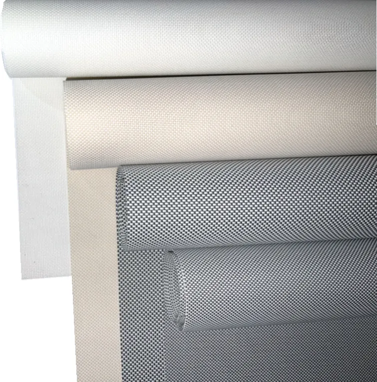 Ngoài trời chất lượng cao không thấm nước bên ngoài PVC tráng Polyester màn hình cửa sổ mù Shades Chất liệu vải cho rèm