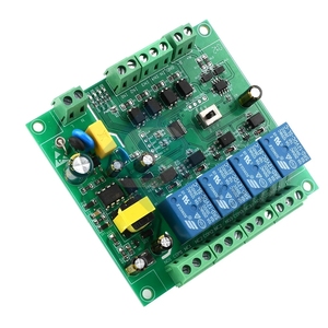 AC 220V Modbus RTU4チャンネルリレーモジュールスイッチRS485/TTLUARTインターフェース4方向入力出力DC3.3-24Vオプトカプラー信号 - Product Image 1