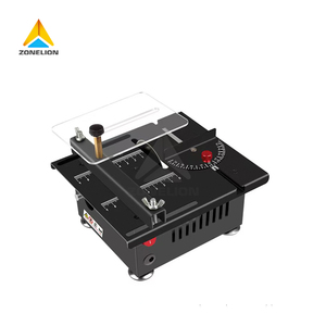 Küçük taşınabilir Mini masa testere çok fonksiyonlu elektrikli kesici ağaç İşleme uygulamaları için slayt-masaüstü tasarımı - Product Image 1