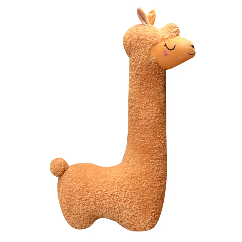 Jouets en peluche géant, personnalisé, peau d'alpaga, peluche douce, oreiller détachable, Animal, 1 pièce