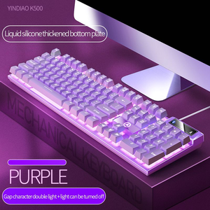 104 Keys Wired <strong>Keyboard</strong> Mixed Color Usb Pc <strong>Computer</strong> Rgb Backlit Mechanical Gaming <strong>Keyboard</strong> for Office and Gamer - Product Image 4
