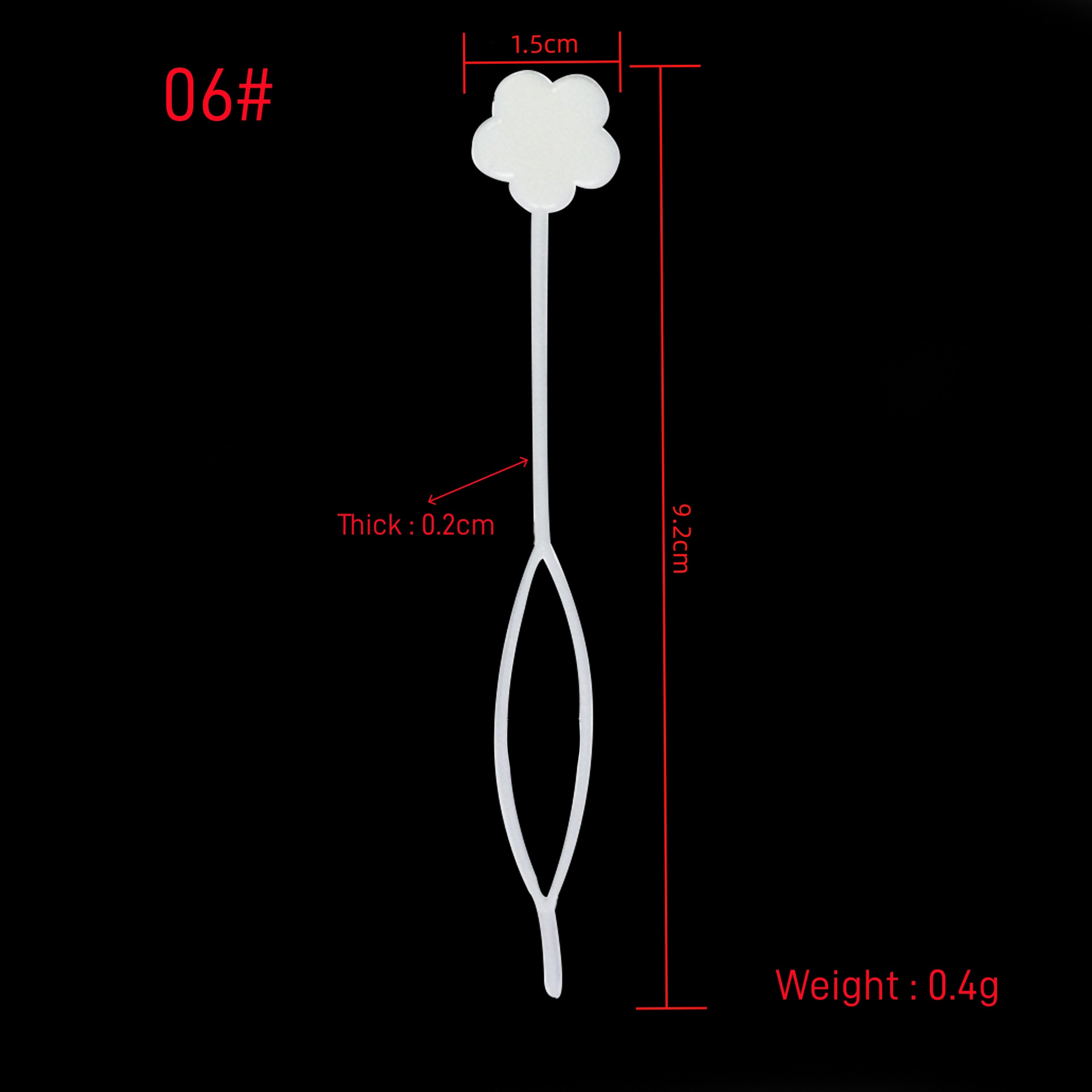 06# Forme de fleur (Blanc)