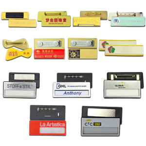 Bán buôn tùy chỉnh vàng bạc thép không gỉ kim loại Tên phù hiệu <span class=keywords><strong>tag</strong></span> khắc laser từ tên huy hiệu - Product Image 6
