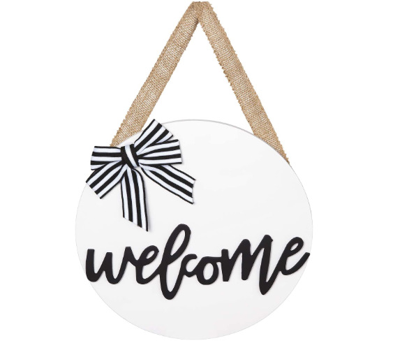 Black and white striped bow 1