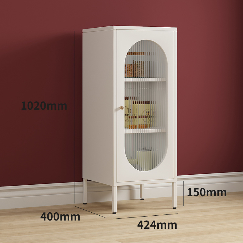 Porte simple arc long arc-en-ciel blanc